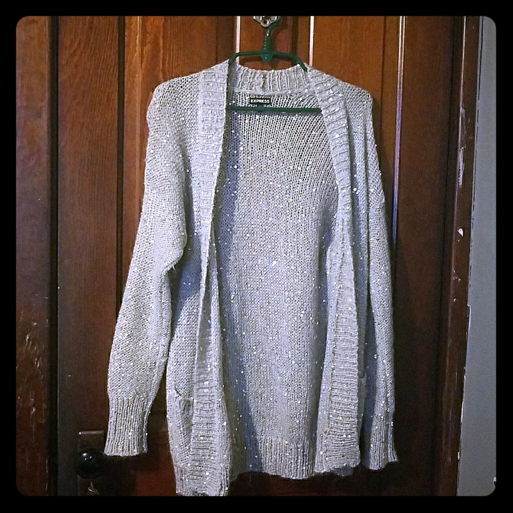 Gray express cardigan sz. small